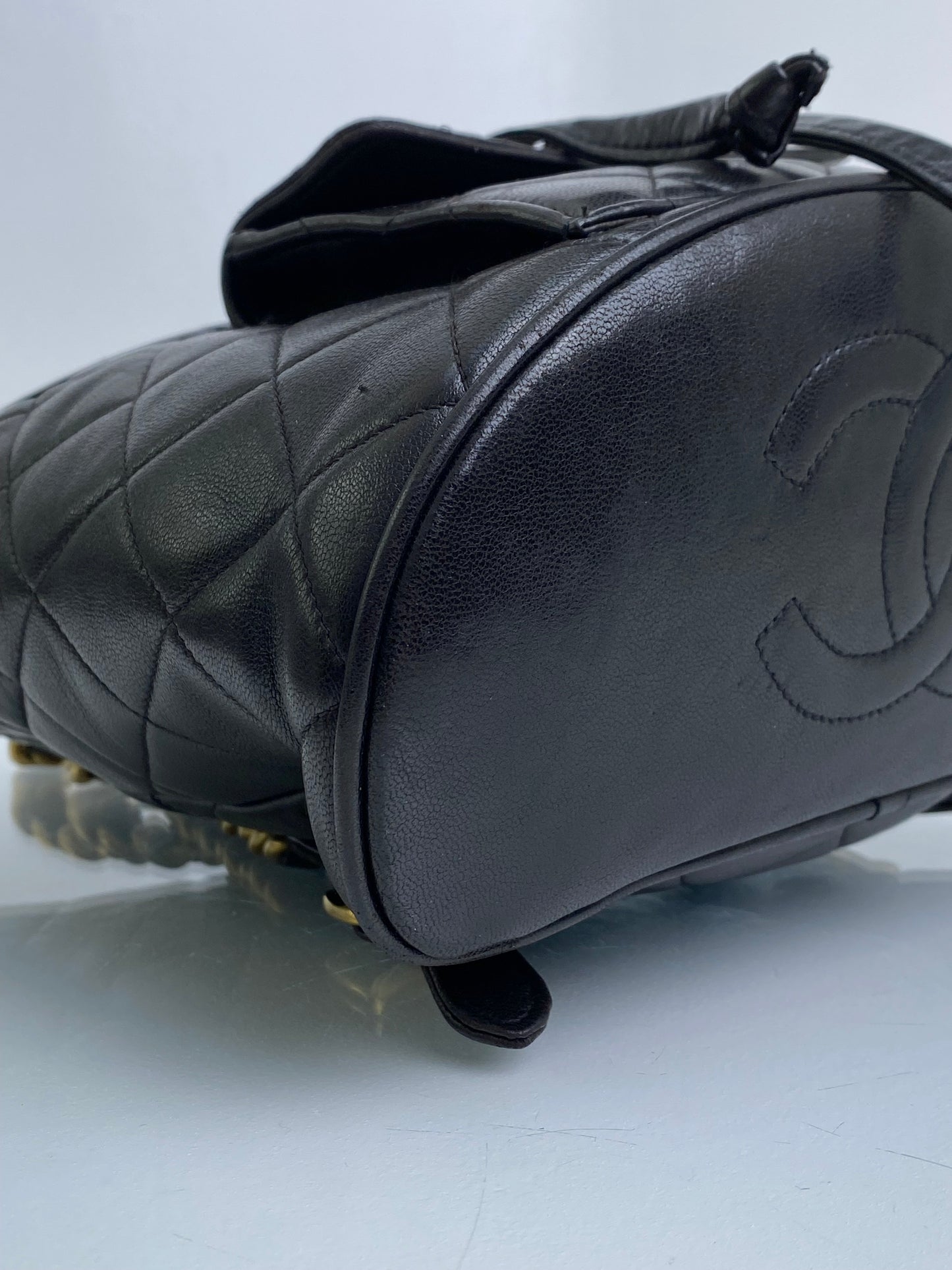 Chanel Vintage Black Duma Lambskin Backpack #29