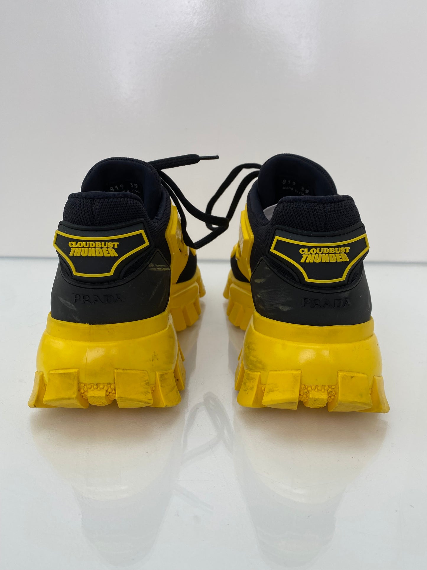 Prada Black/Yellow Sneakers, 39