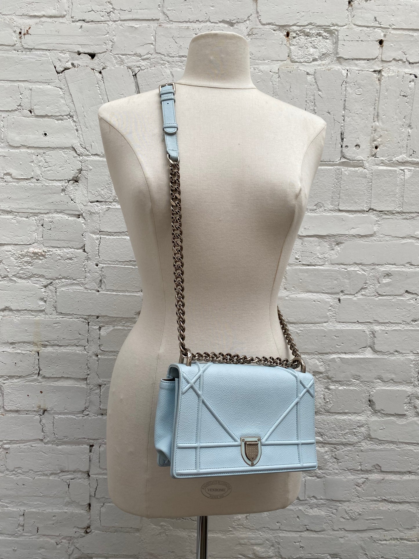 Christian Dior Light Blue Diorama Bag SHW