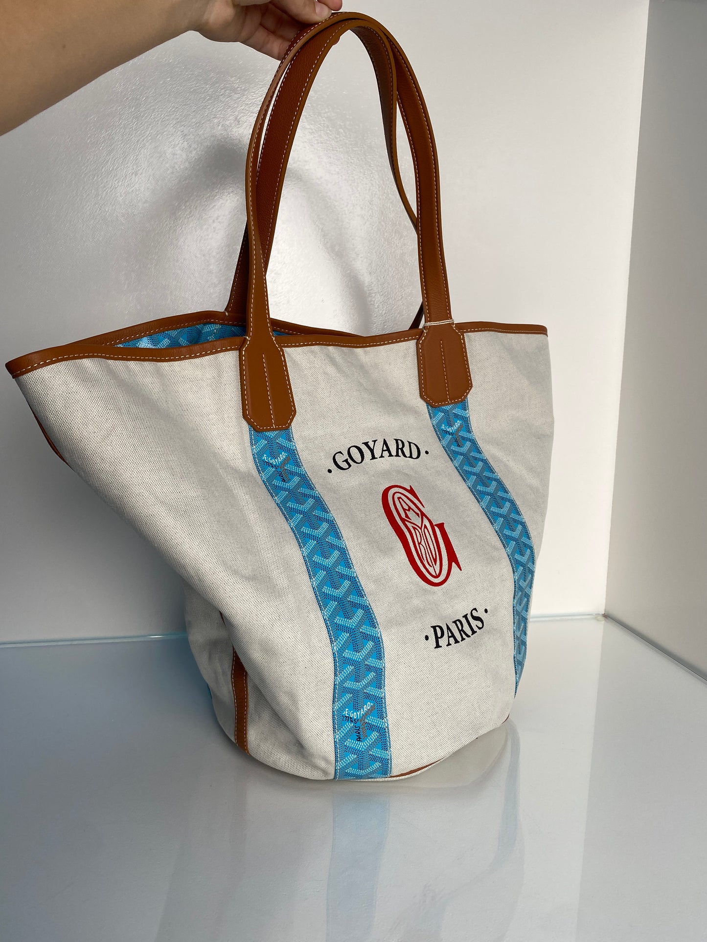 Goyard Blue Reversible Belharra Bag