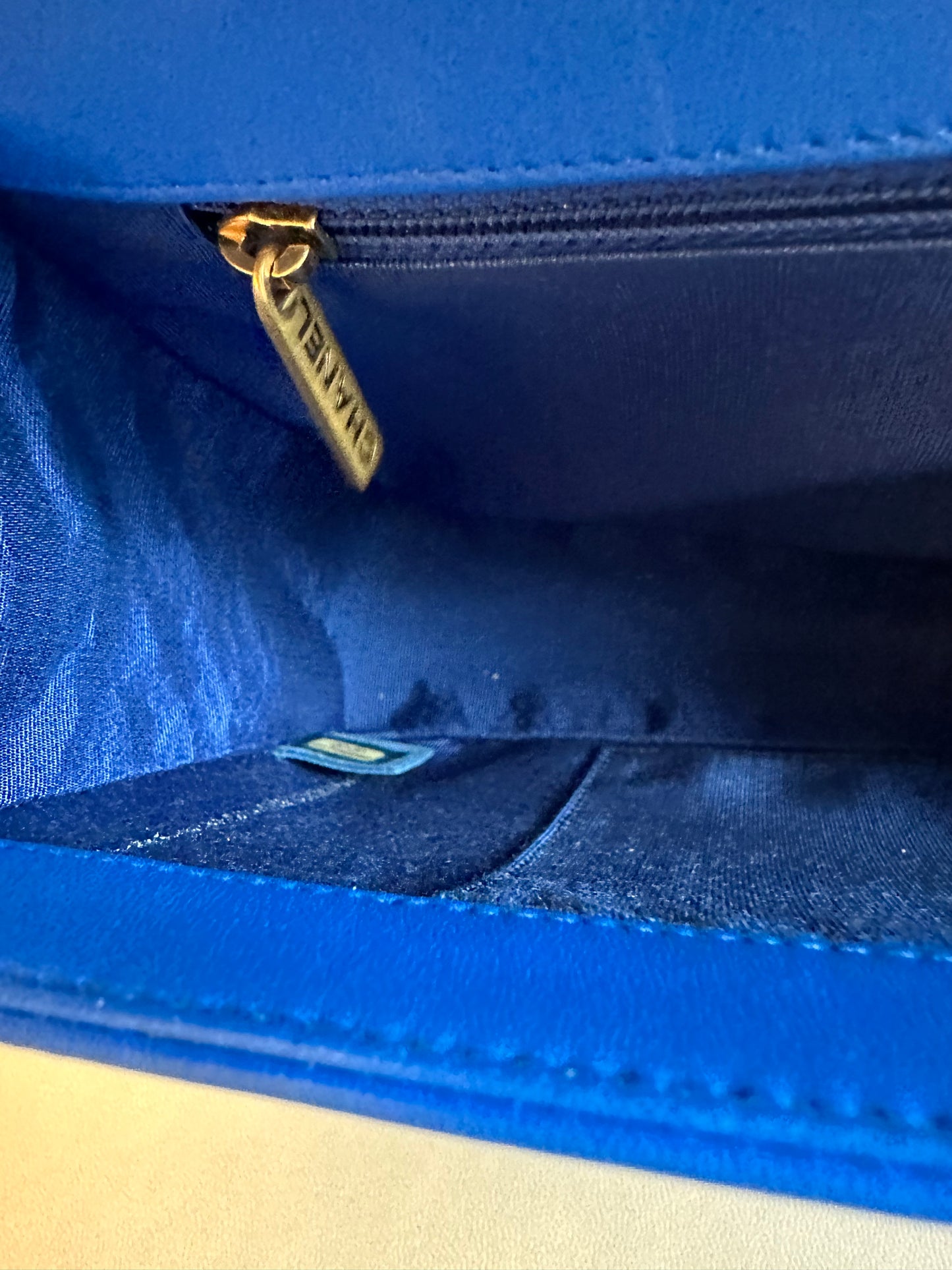 Chanel Boy Medium Lambskin Blue GHW #21
