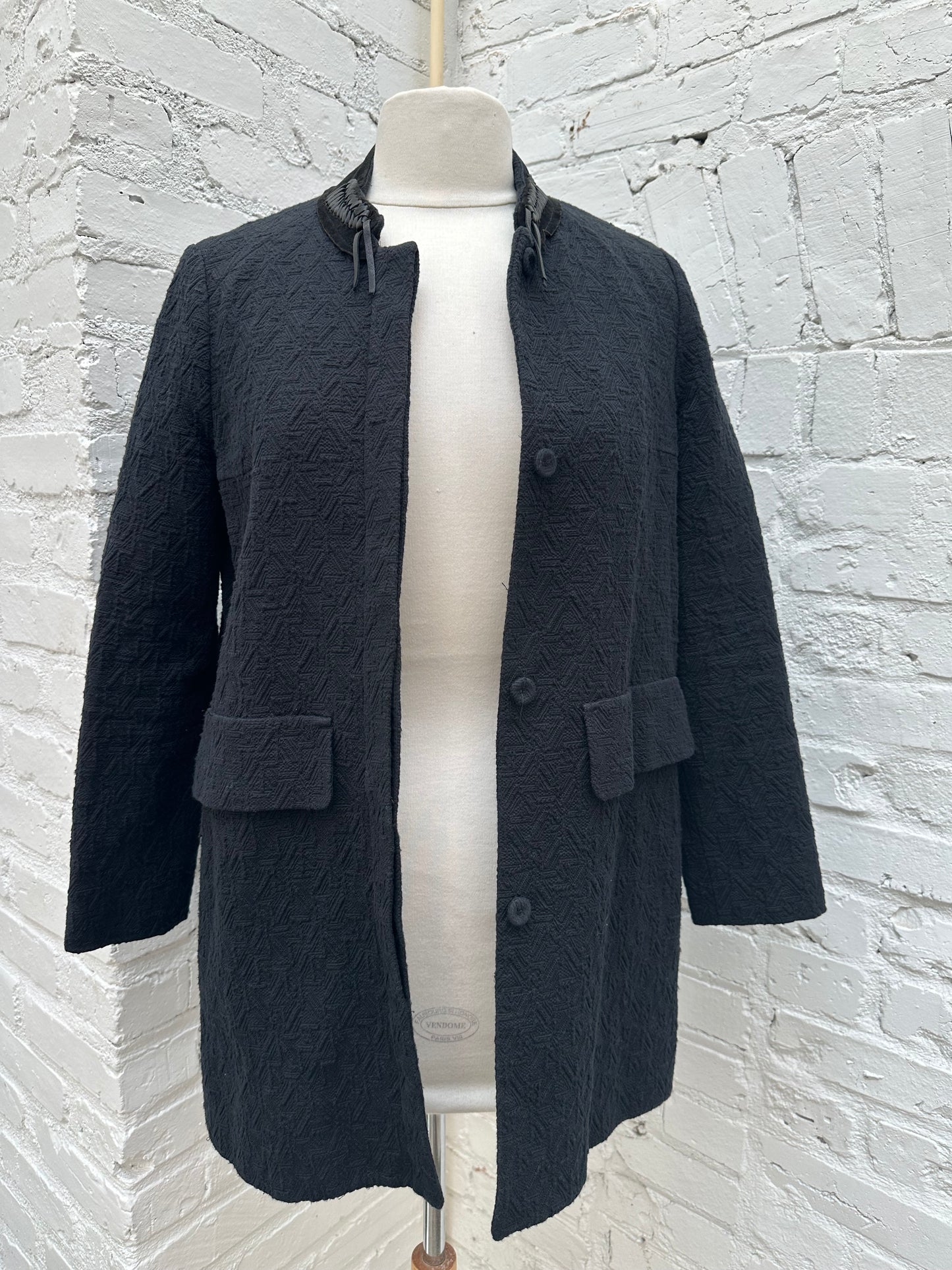 Maje Black Embroidered Blazer, 36