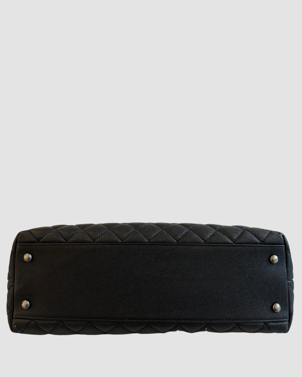 Chanel Black Caviar Leather Coco Top Handle SHW