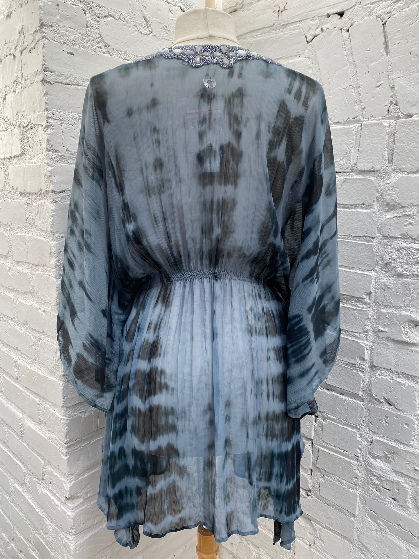 Bedazzled & Blue Tie Dye Coverup, O/S