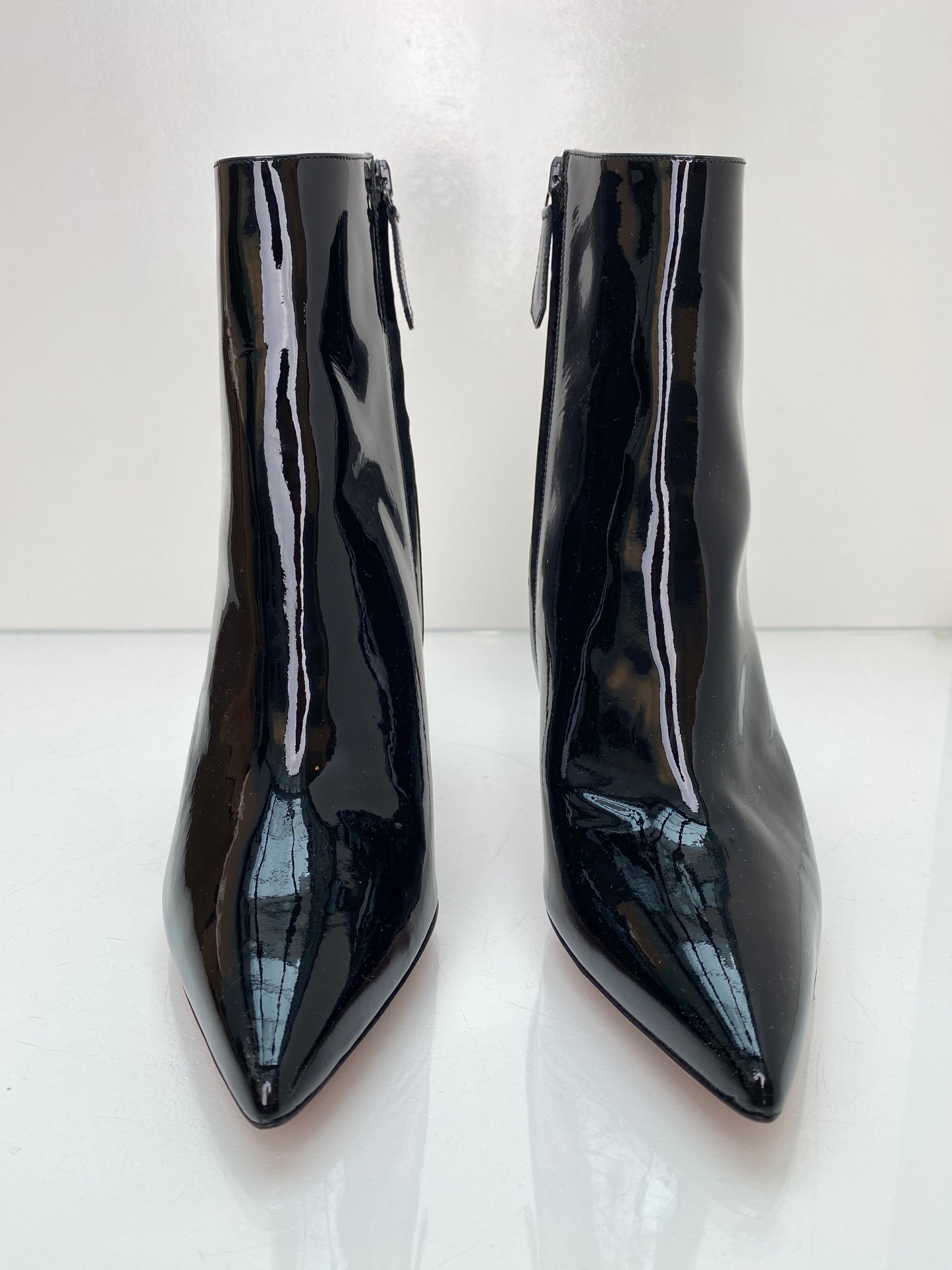 Aquazarra Black Patent Leather Boots, 35