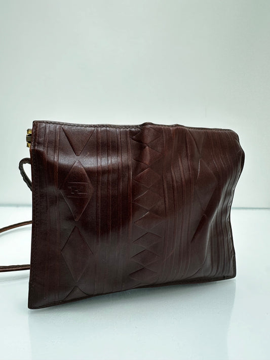 Fendi Vintage Brown Crossbody Bag