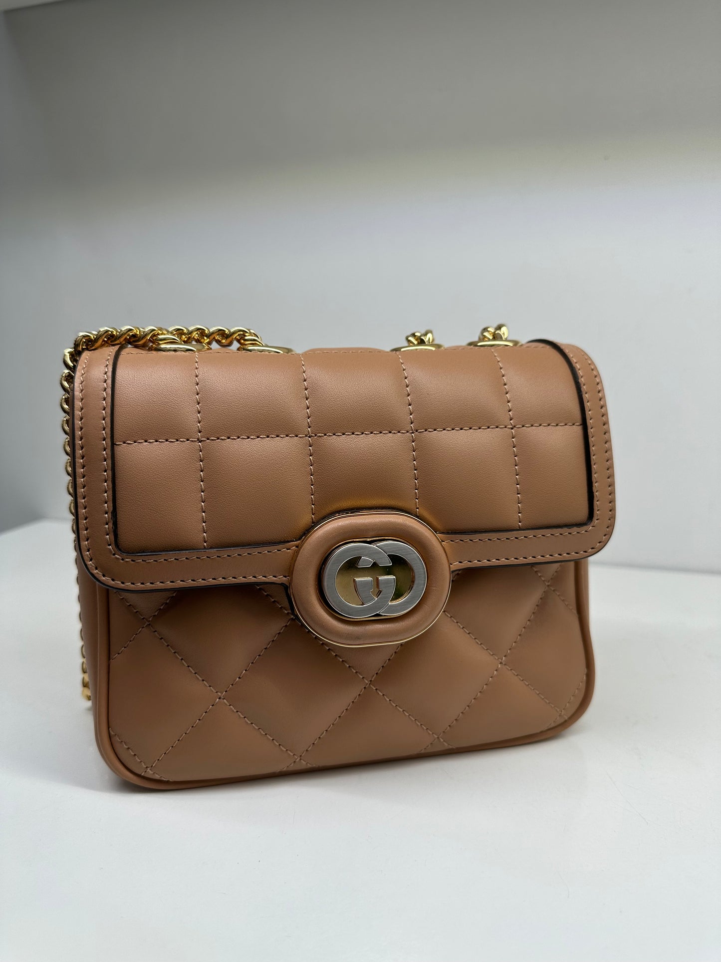 Gucci Tan Deco Crossbody