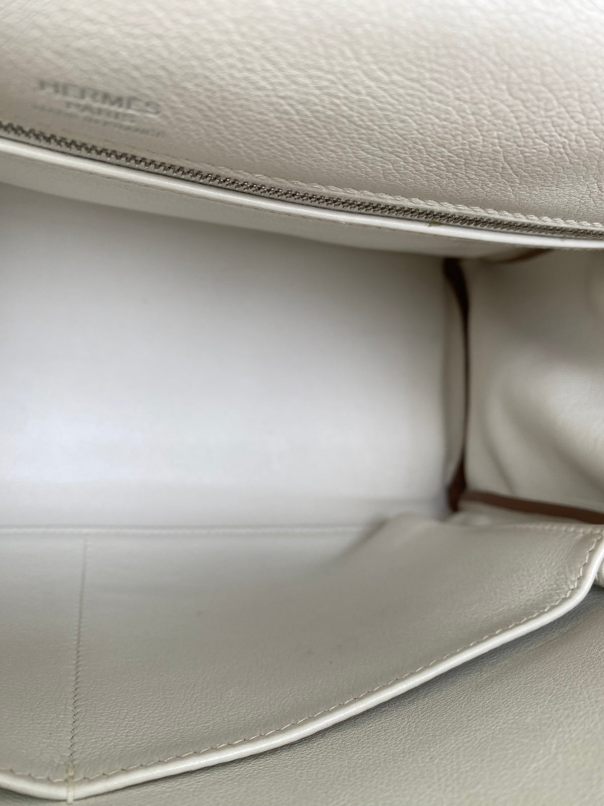 Hermes Kelly 32 Ghillies Gris Swift PHW #P