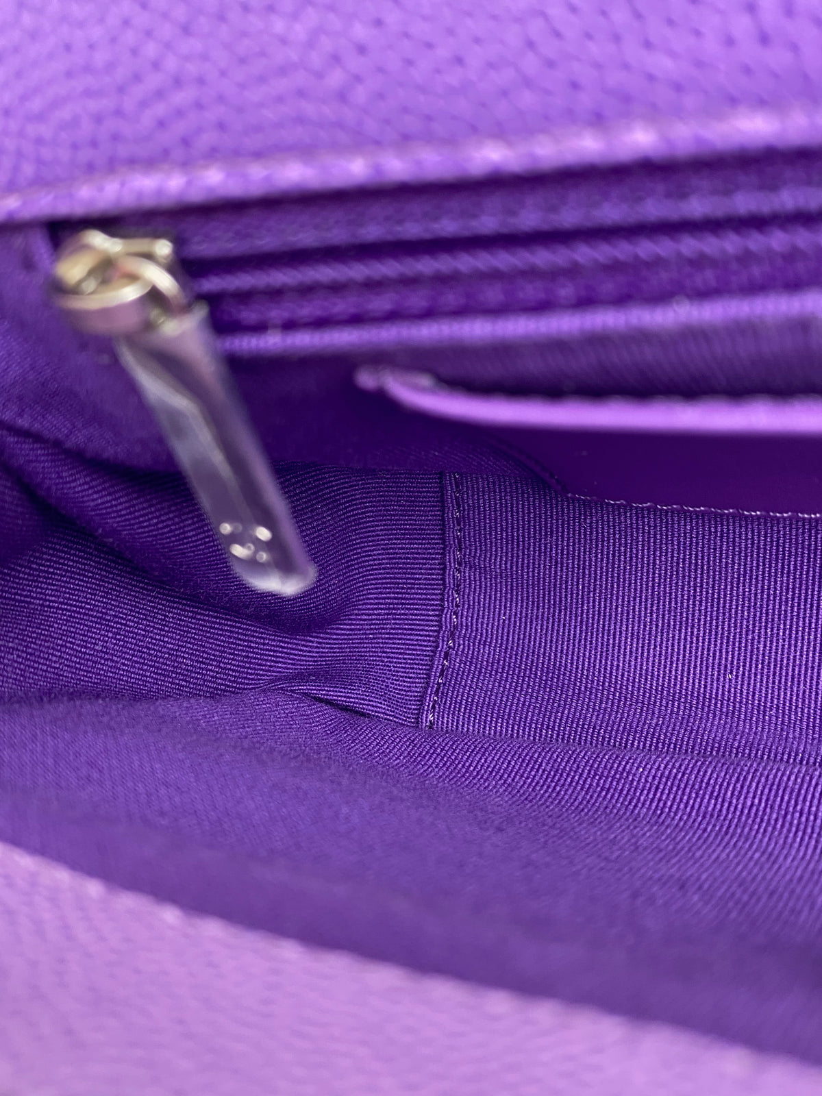 Chanel Mini Purple Ombre Flap Acrylic Chain Bag SHW