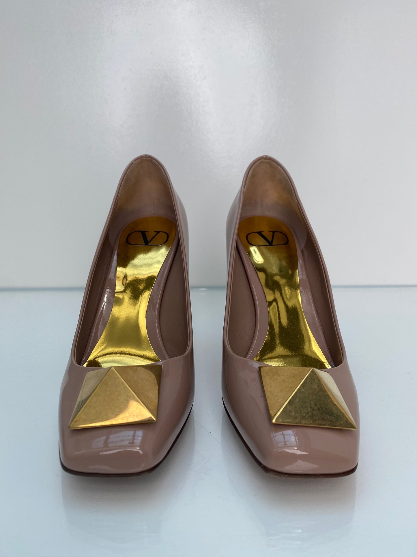 Valentino Pink One Stud Heels, 37