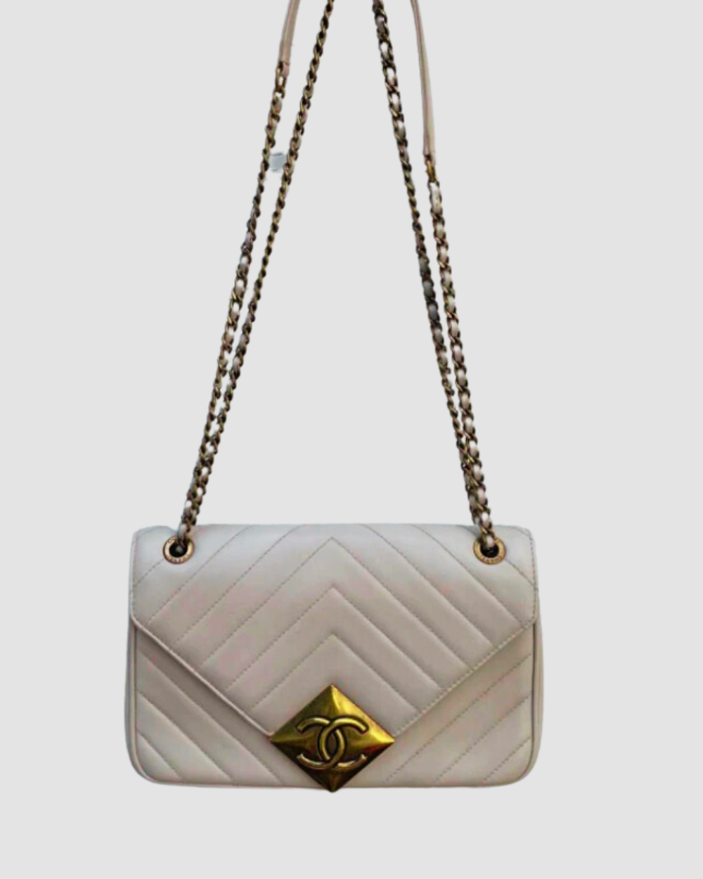 Chanel Cream Envelope Flap