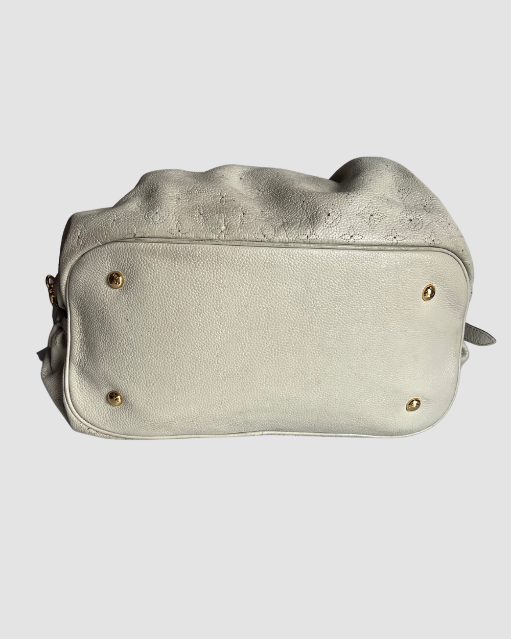 Louis Vuitton Cream Mahina Hobo Tote