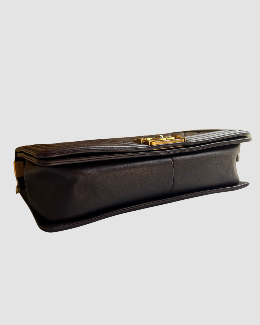 Chanel Boy Bag Aubergine Lambskin GHW #23, D + C