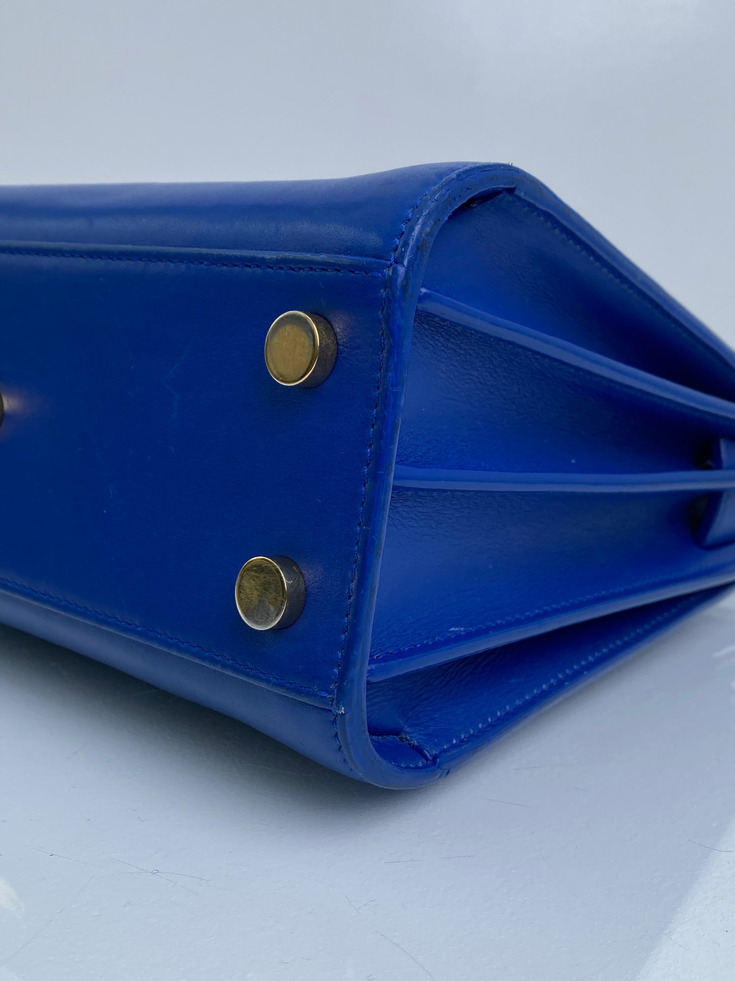 Saint Laurent Blue Crossbody Mini Nano GHW