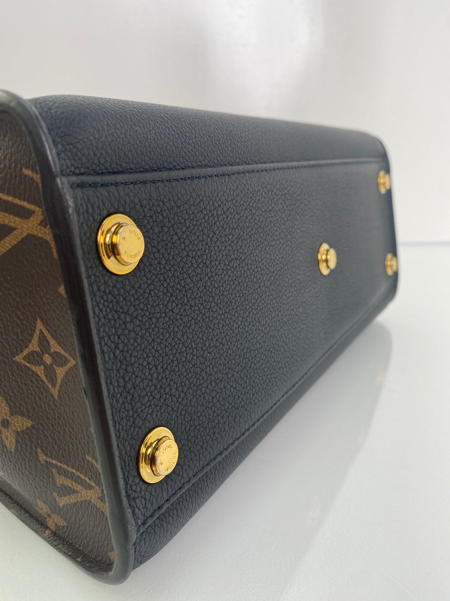Louis Vuitton Black, Brown, & Monogram On My Side Tote Bag GHW
