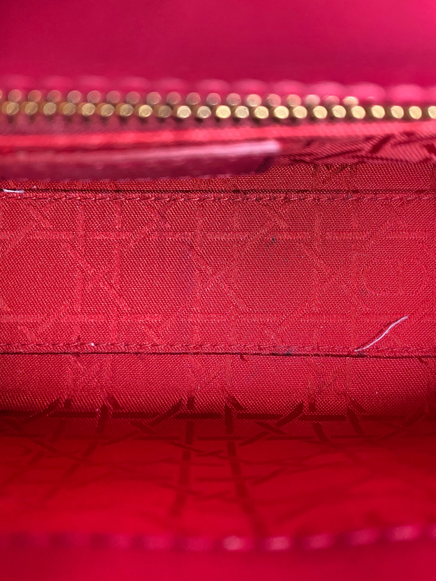 Dior Burgundy Mini Lady Dior Bag