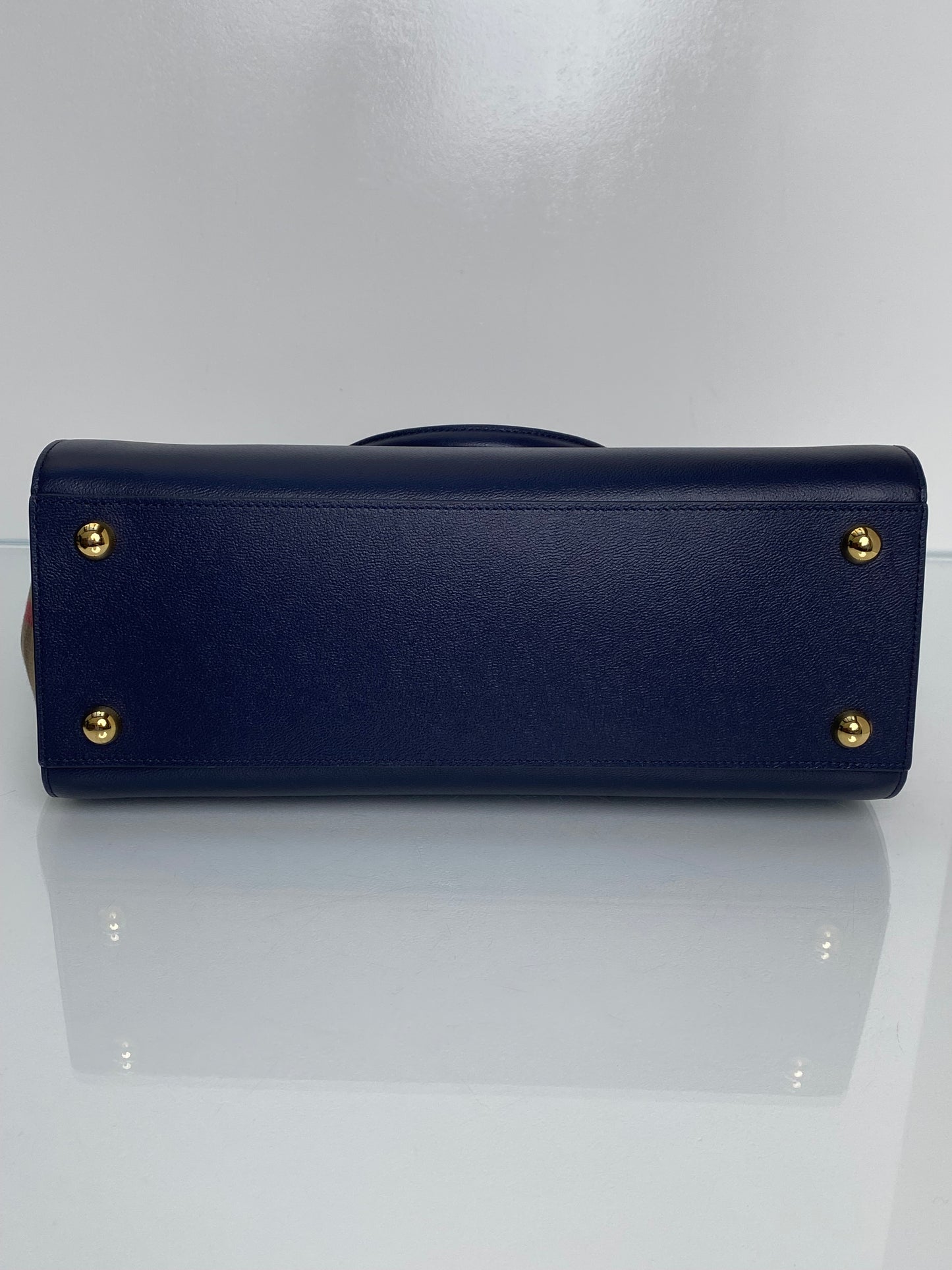 Burberry Banwell Navy Tote GHW