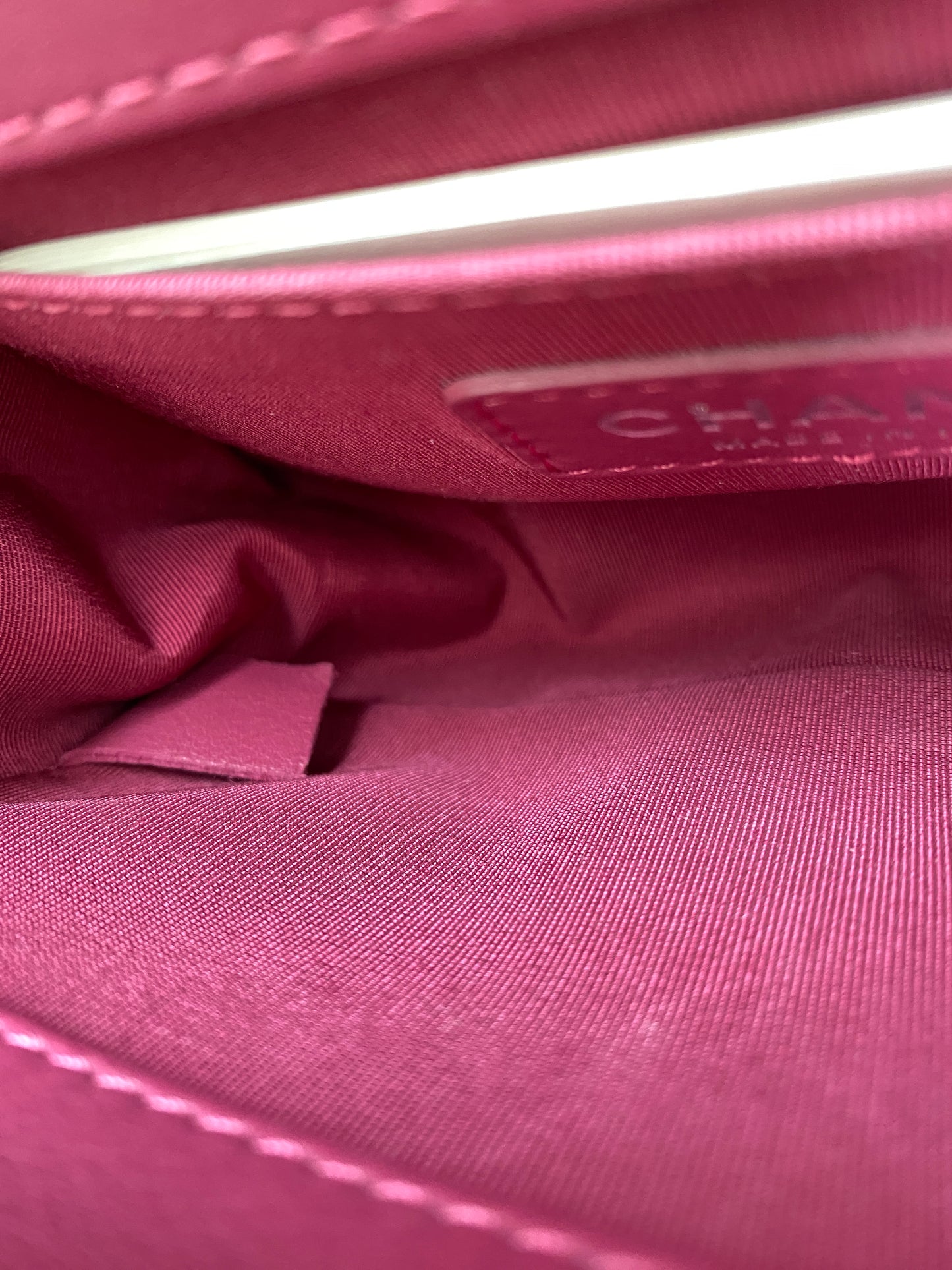 Chanel Raspberry Purple Small Boy Bag RHW