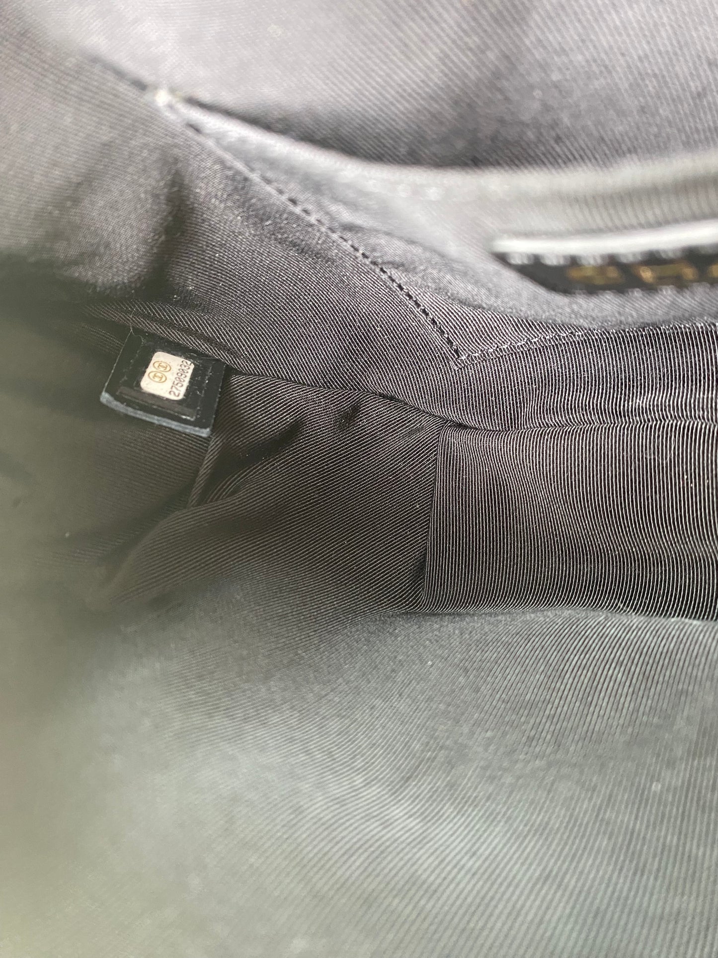 Chanel Black Semi Quilted Bum Bag GHW