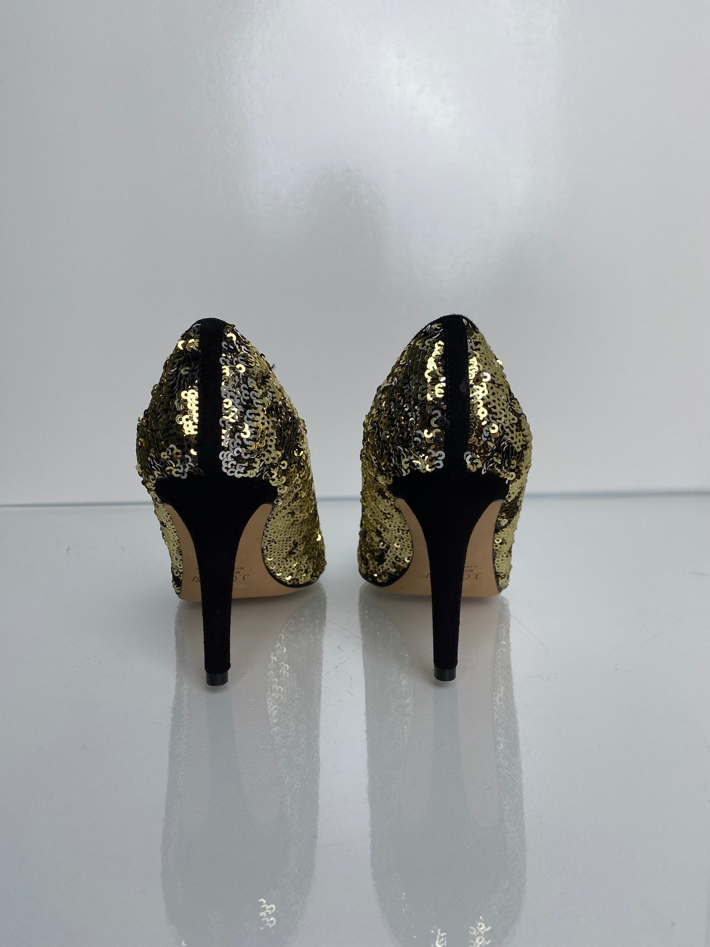 J Crew Gold & Silver Sequin Pumps, 7