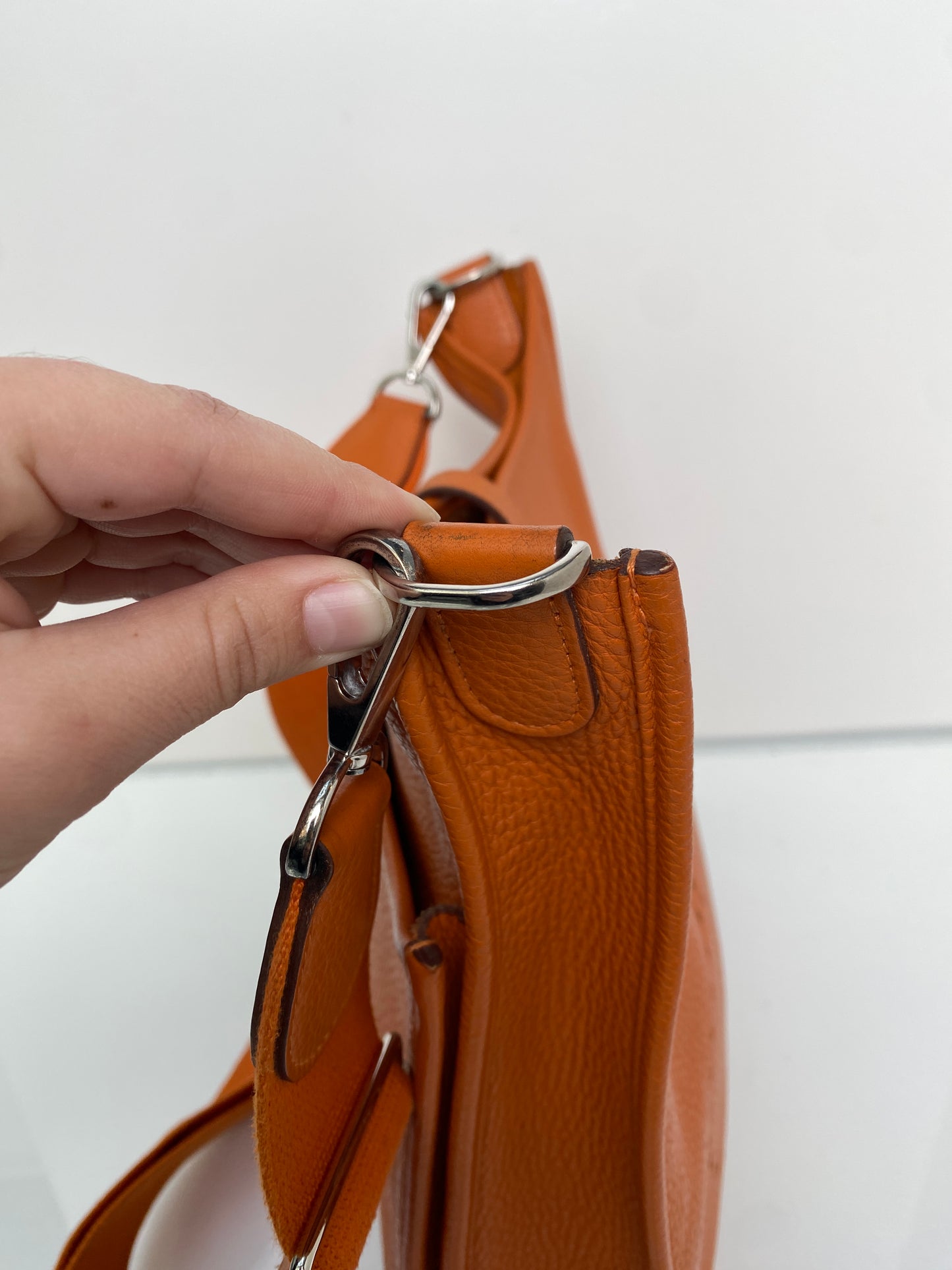 Hermes Evelyne PM Orange Clemence #P