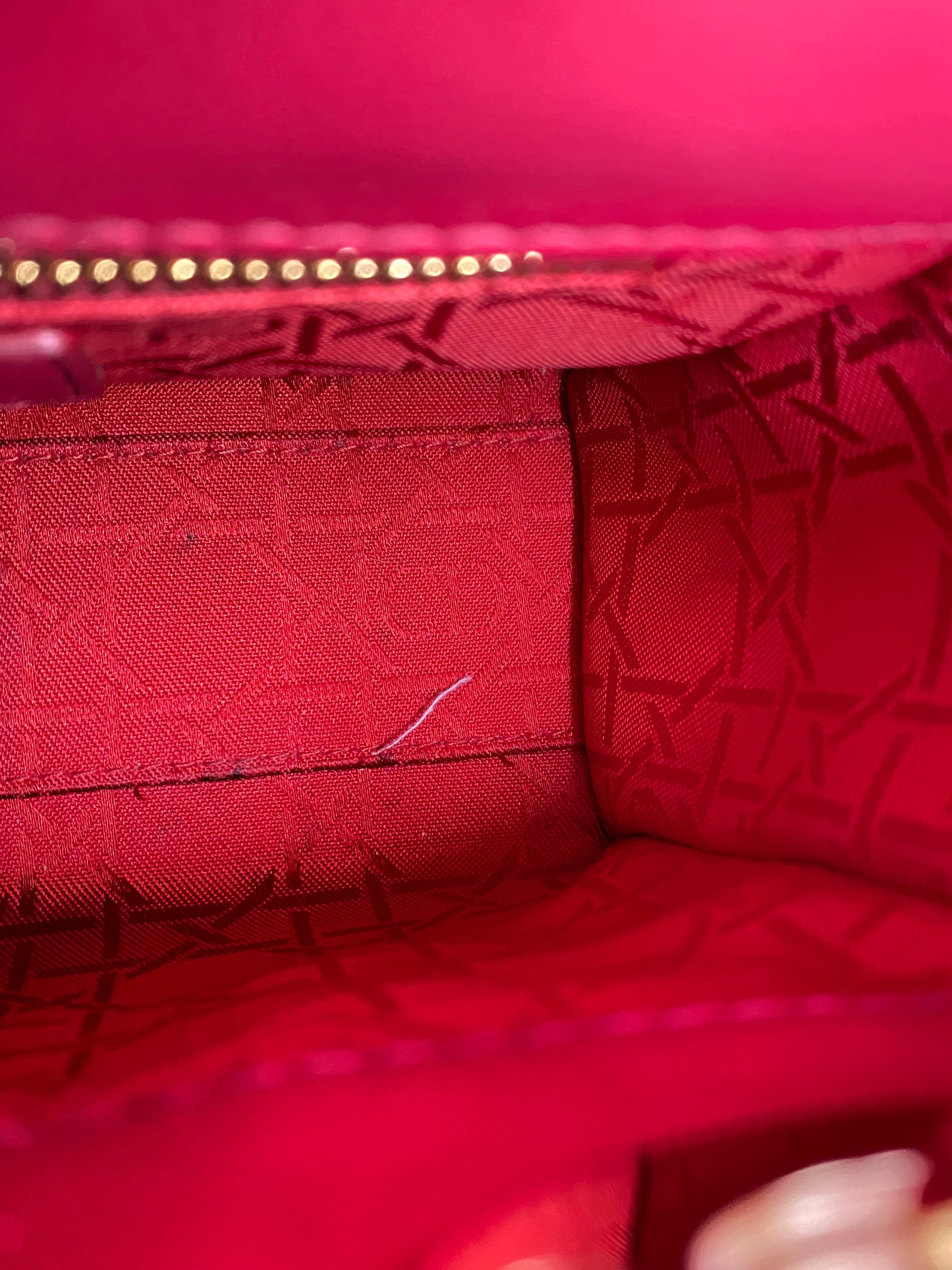 Dior Burgundy Mini Lady Dior Bag