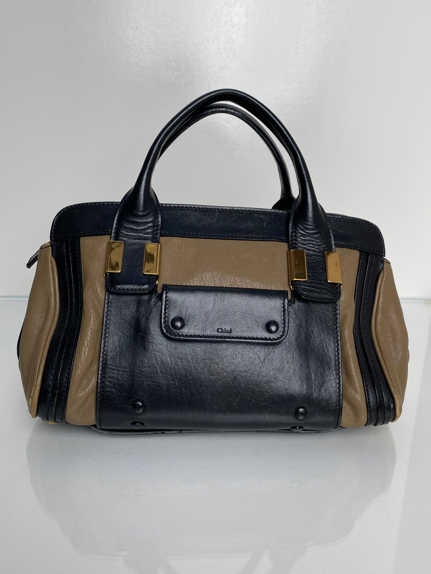 Chloe Black & Brown Alice Bag GHW
