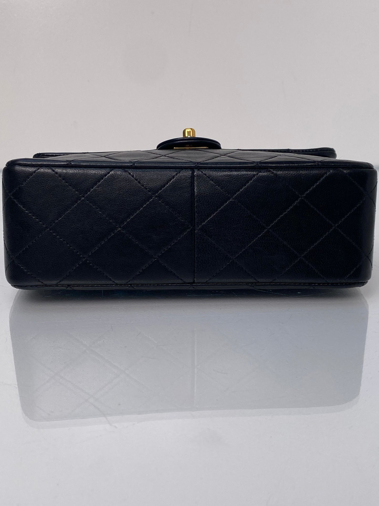 Chanel Vintage Classic Black Mini Flap Bag GHW