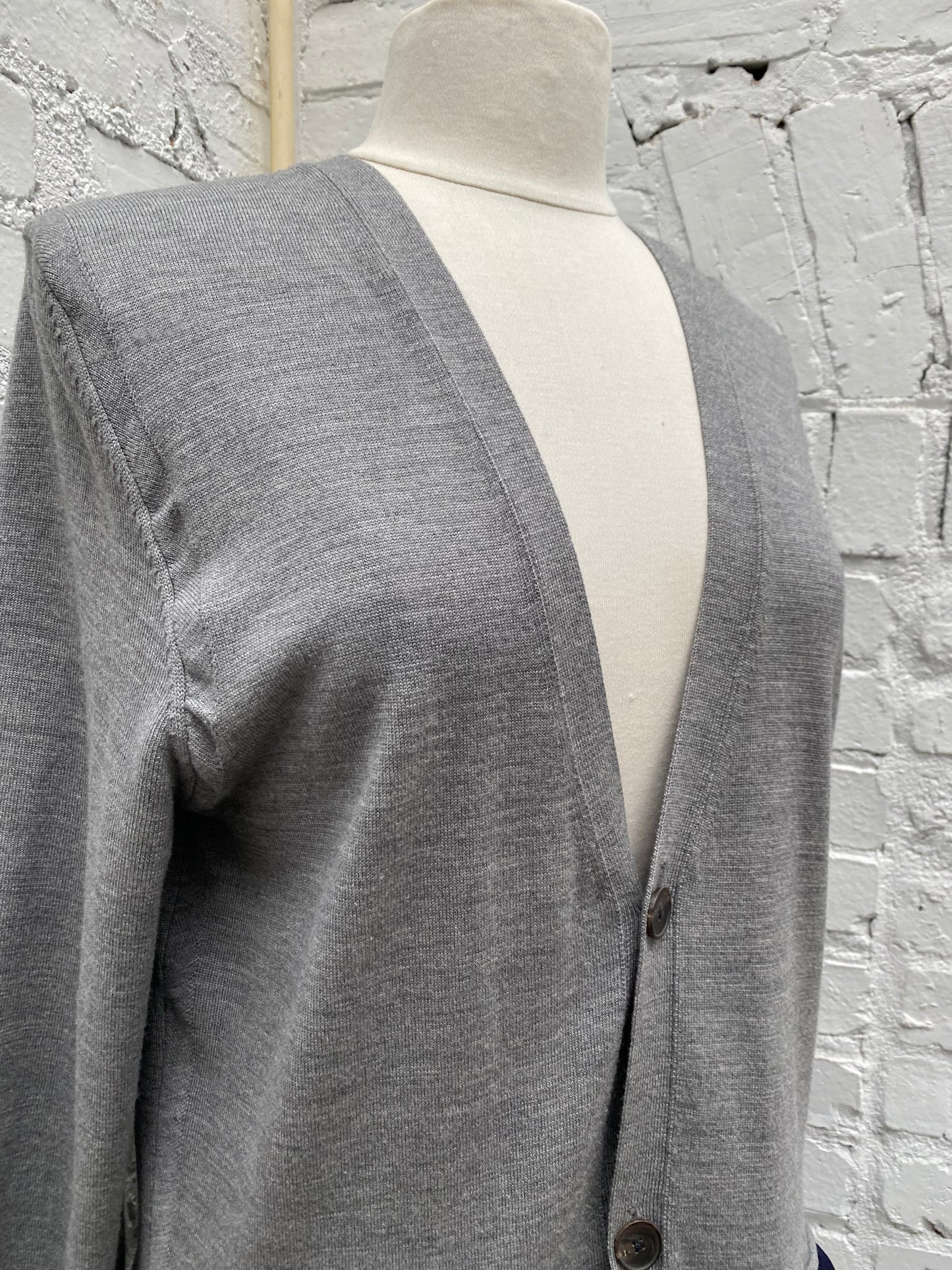 Haider Ackerman Gray & Navy Cardigan, M