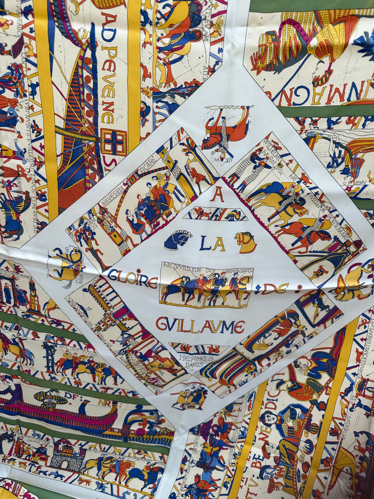 Hermes A La Gloire de Guillaume Silk Scarf