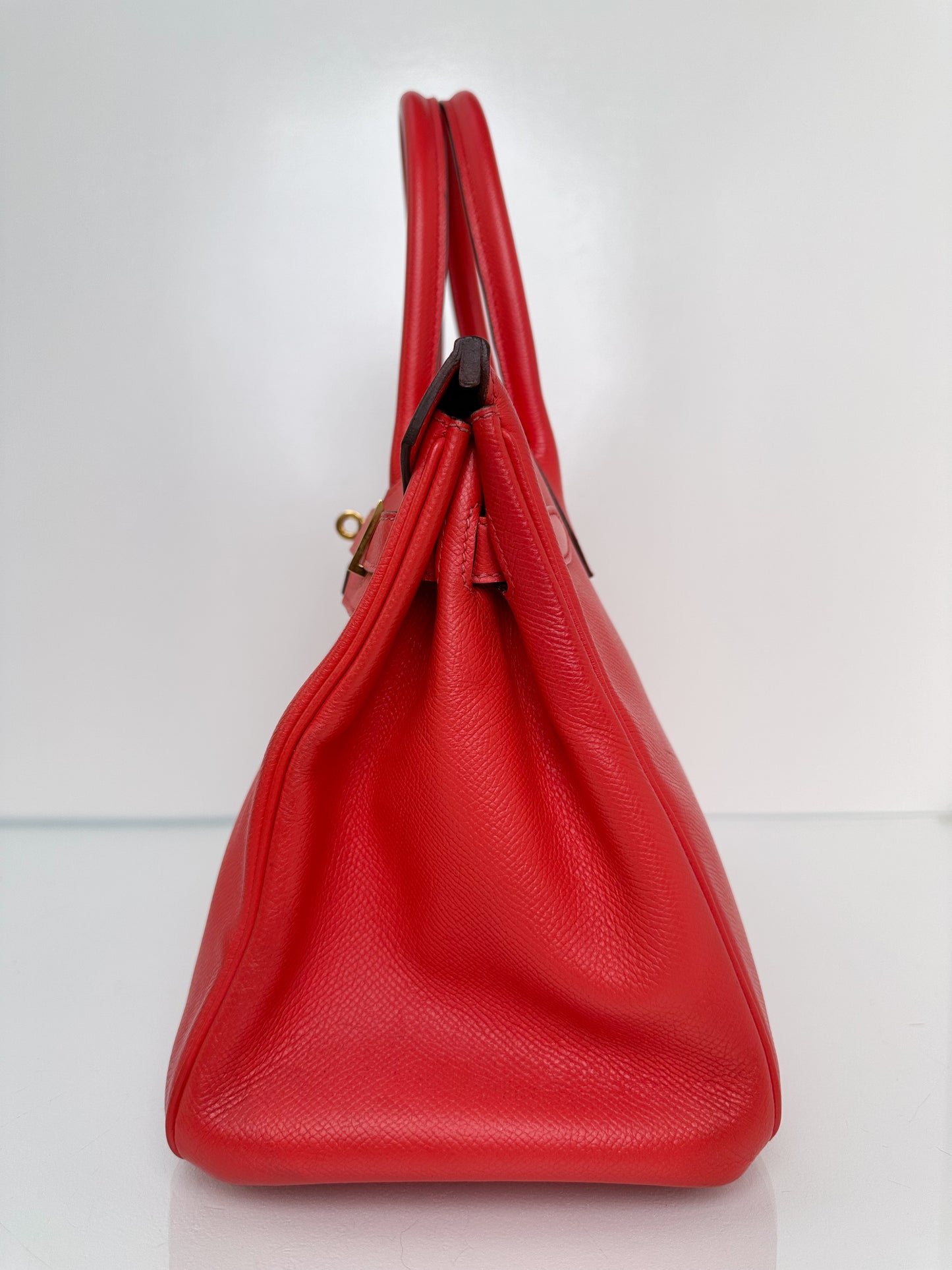 Hermes Birkin 30 Rouge De Coeur GHW #X