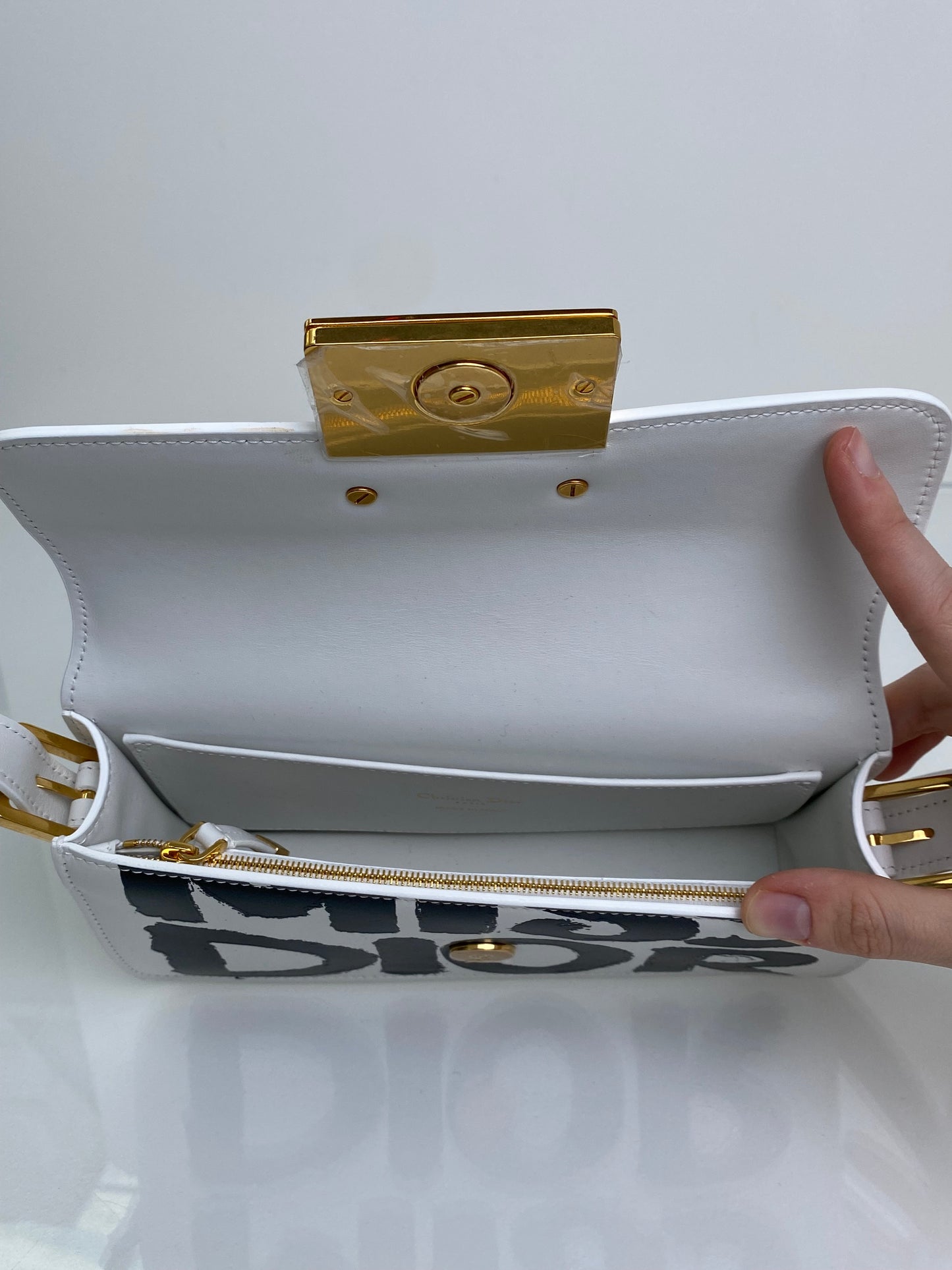 Christian Dior Miss Dior White Shoulder Bag