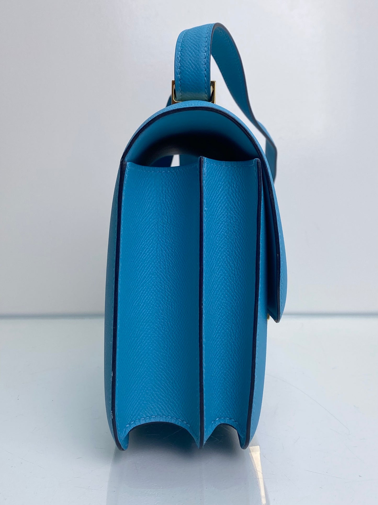 Hermes Constance 24 Bleu Celeste Epsom GHW #C