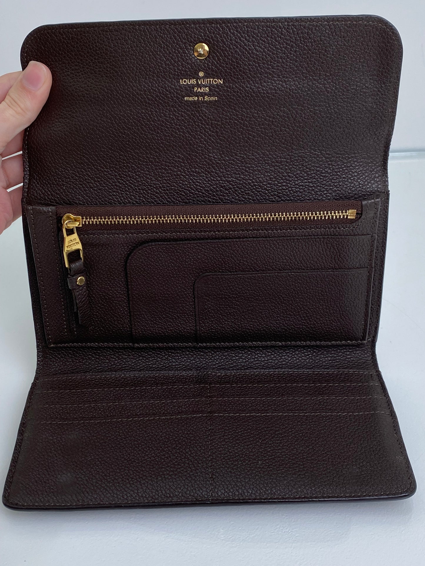 Louis Vuitton Brown Empreinte Virtuose Wallet GHW