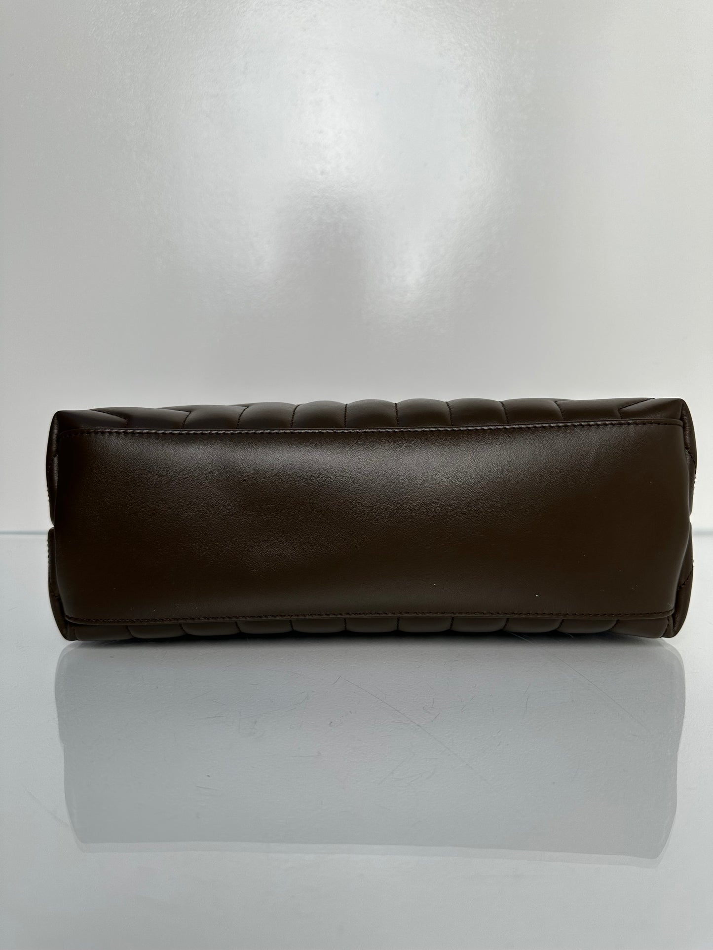 Saint Laurent Loulou Brown Matelasse Bag
