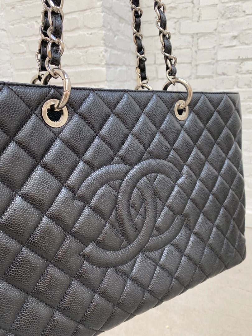 Chanel GST XL Black Caviar SHW #18, Dustbag