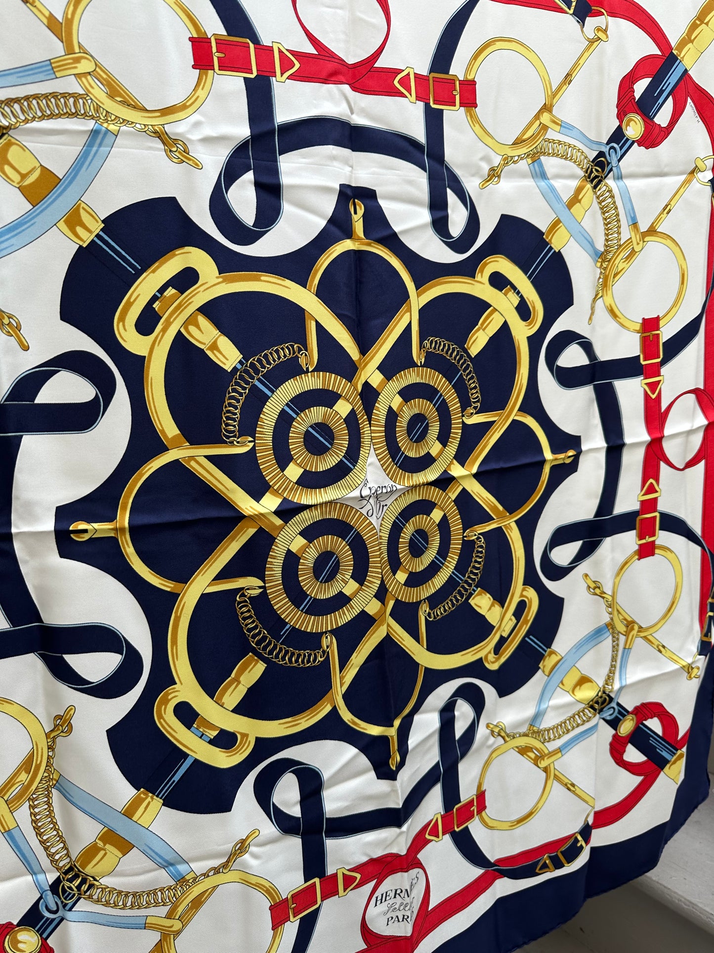 Hermes Eperon d'Or Silk Scarf
