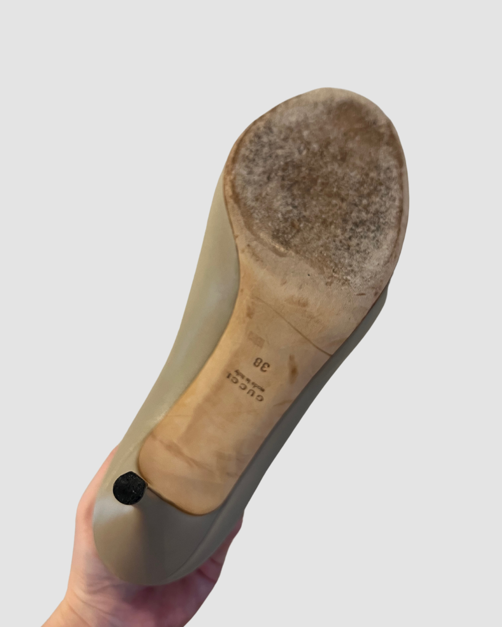 Gucci Cream Heels, 38