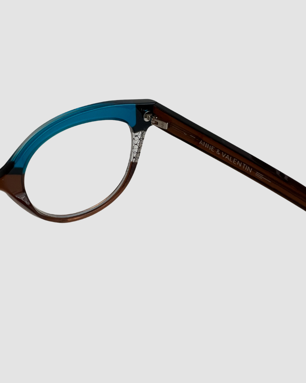 Anne & Valentin Blue/Brown Reader Glasses