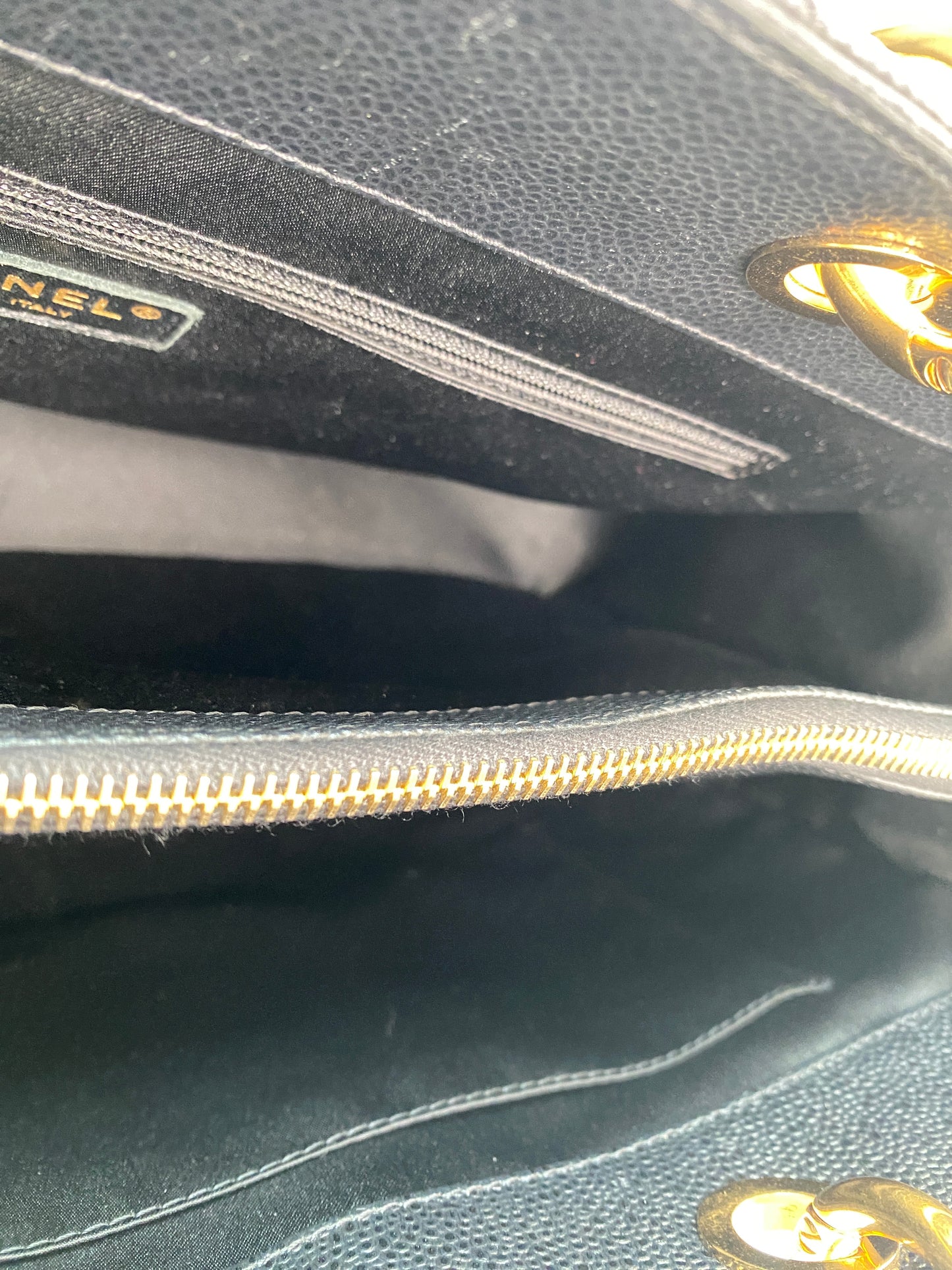 Chanel Black Caviar XL GST GHW #16
