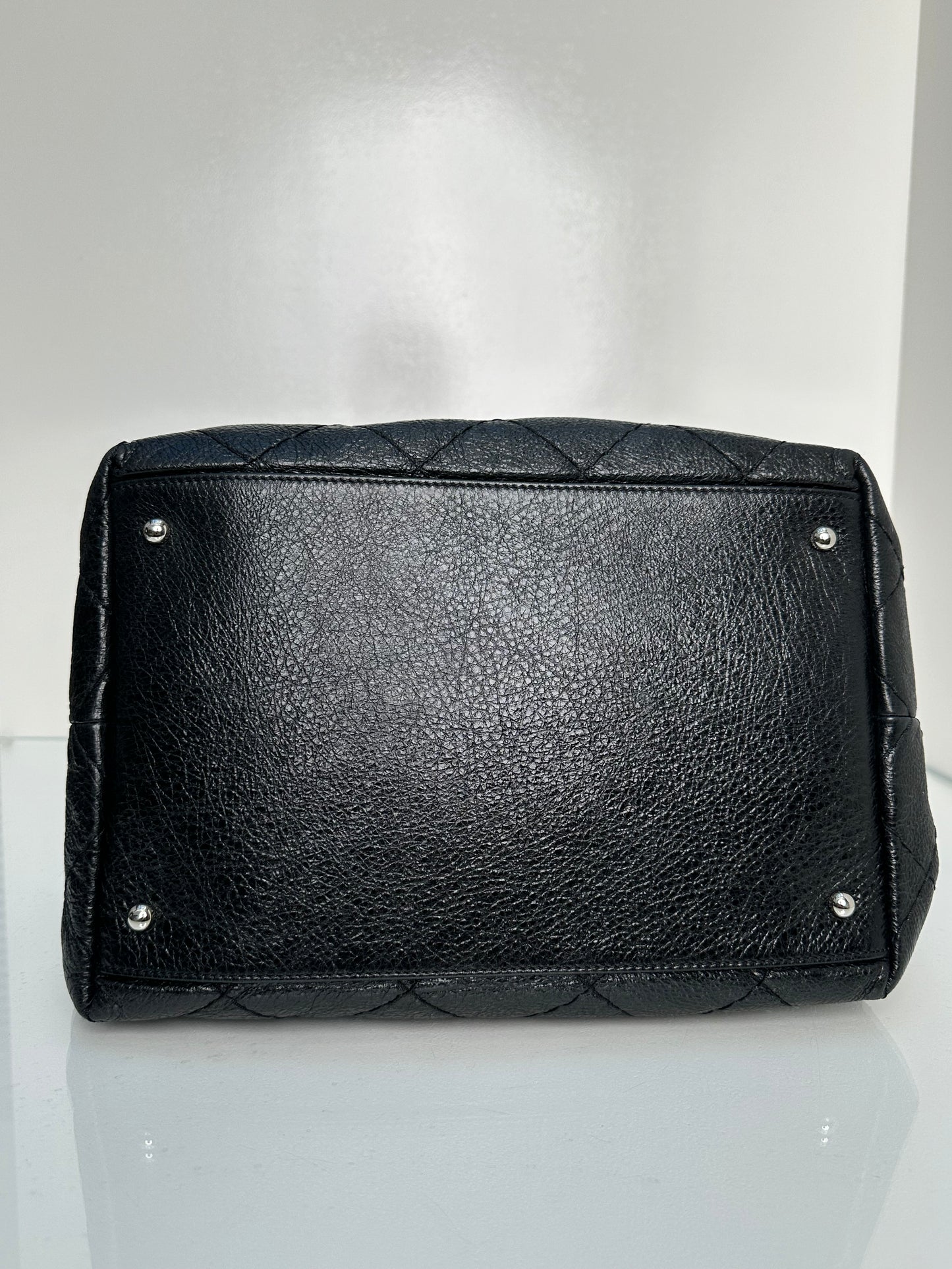 Chanel Black On The Road Calfskin Drawstring Tote SHW #14