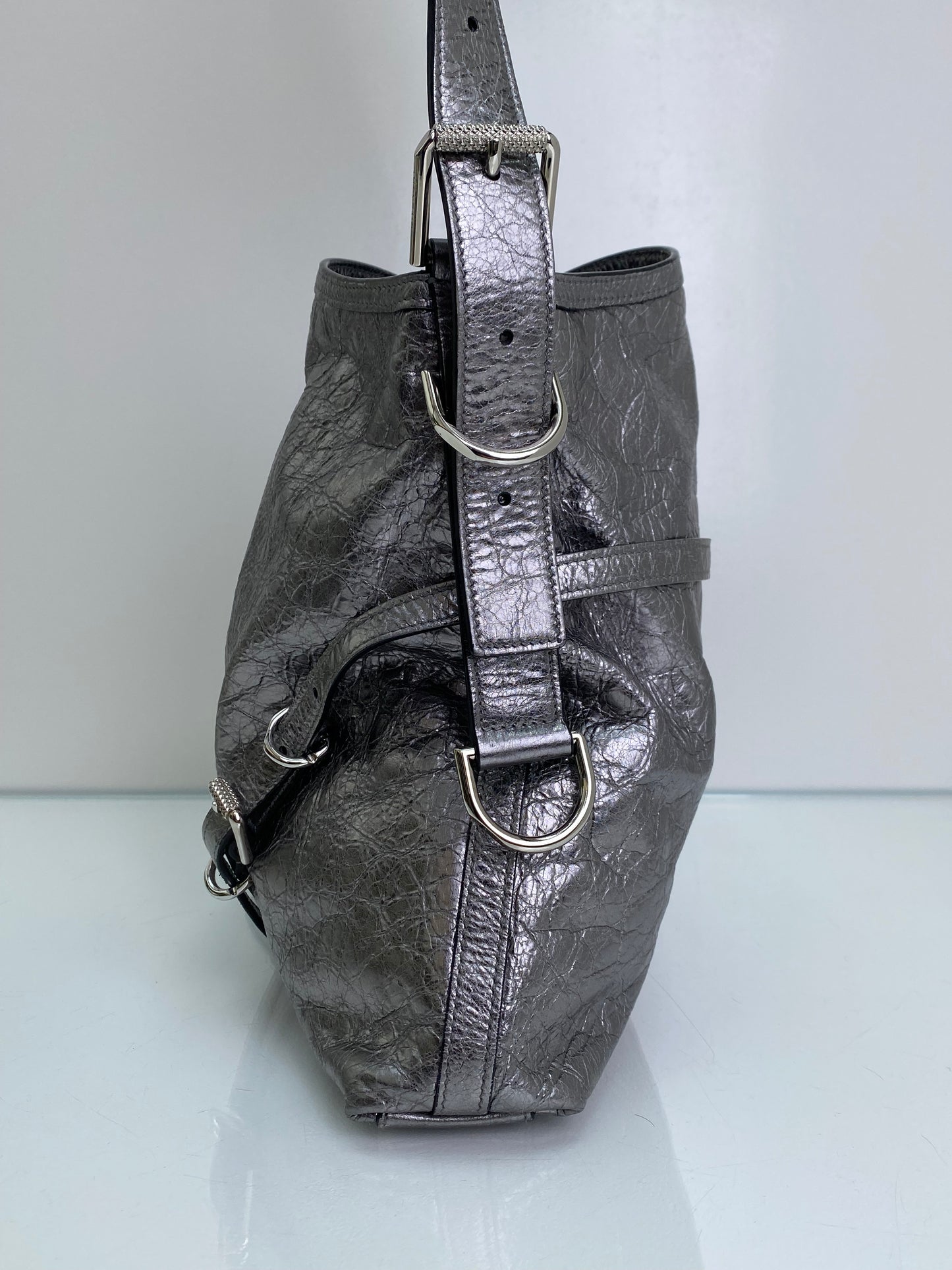 Givenchy Metallic Voyou Medium Shoulder Bag SHW