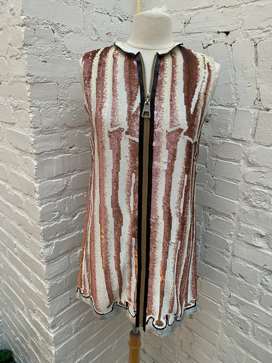 Louis Vuitton Sequin Zipper Dress 38