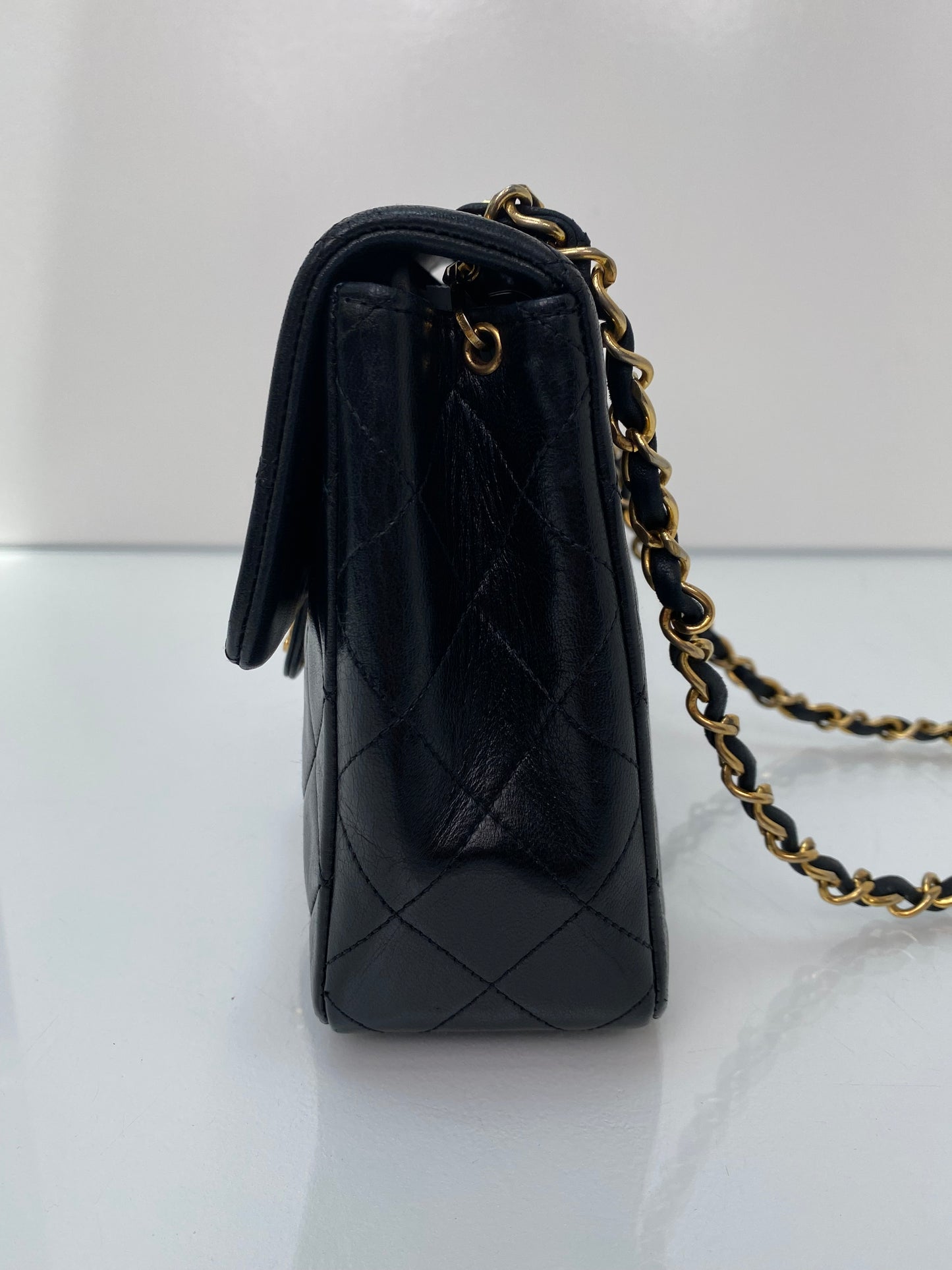 Chanel Vintage Classic Black Mini Flap Bag GHW