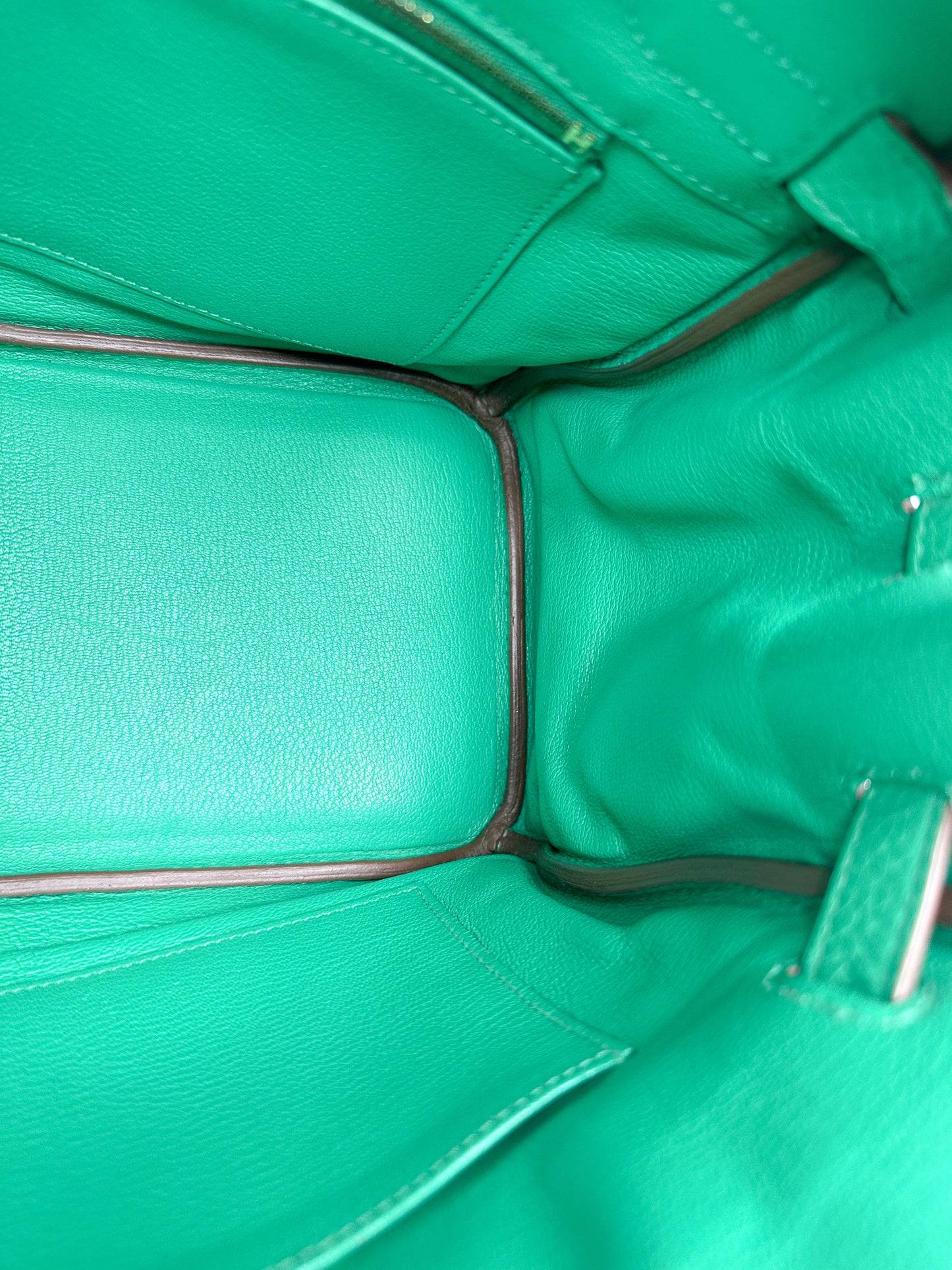 Hermes Birkin 30 Menthe Clemence GHW #P