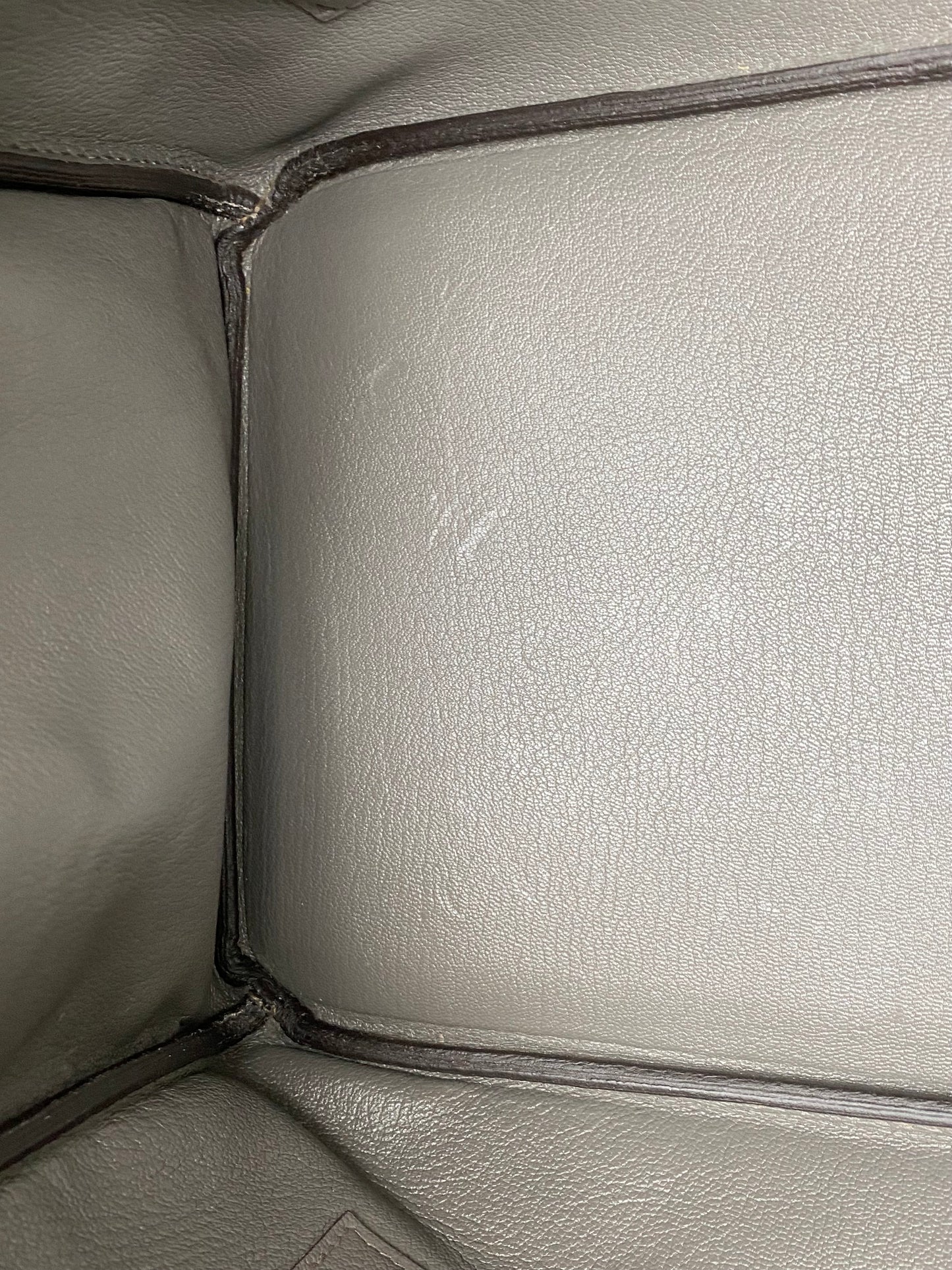Hermes Birkin 35 Gris Etain Togo GHW #A
