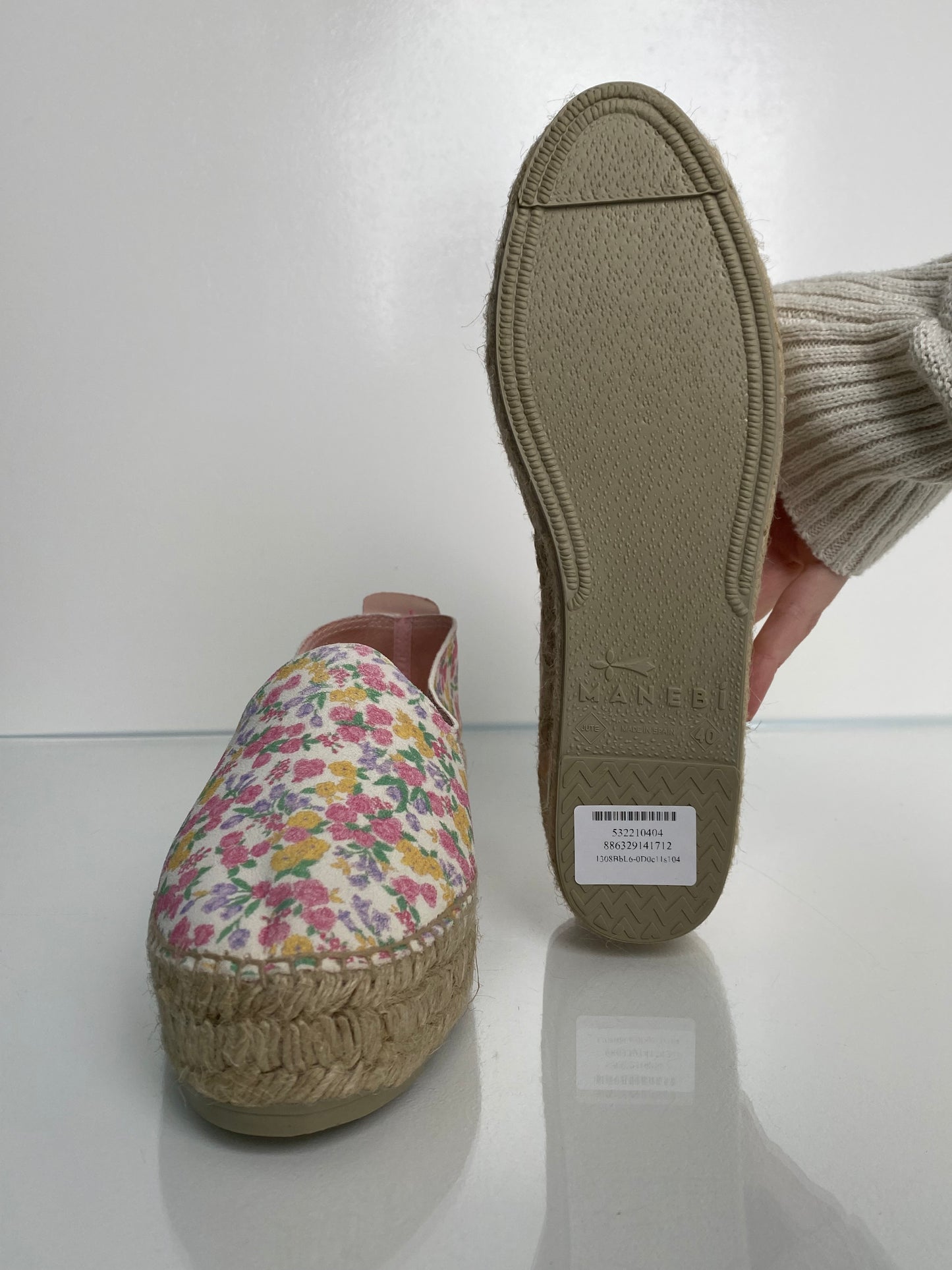 LoveShackFancy Floral Print Espadrilles, 40