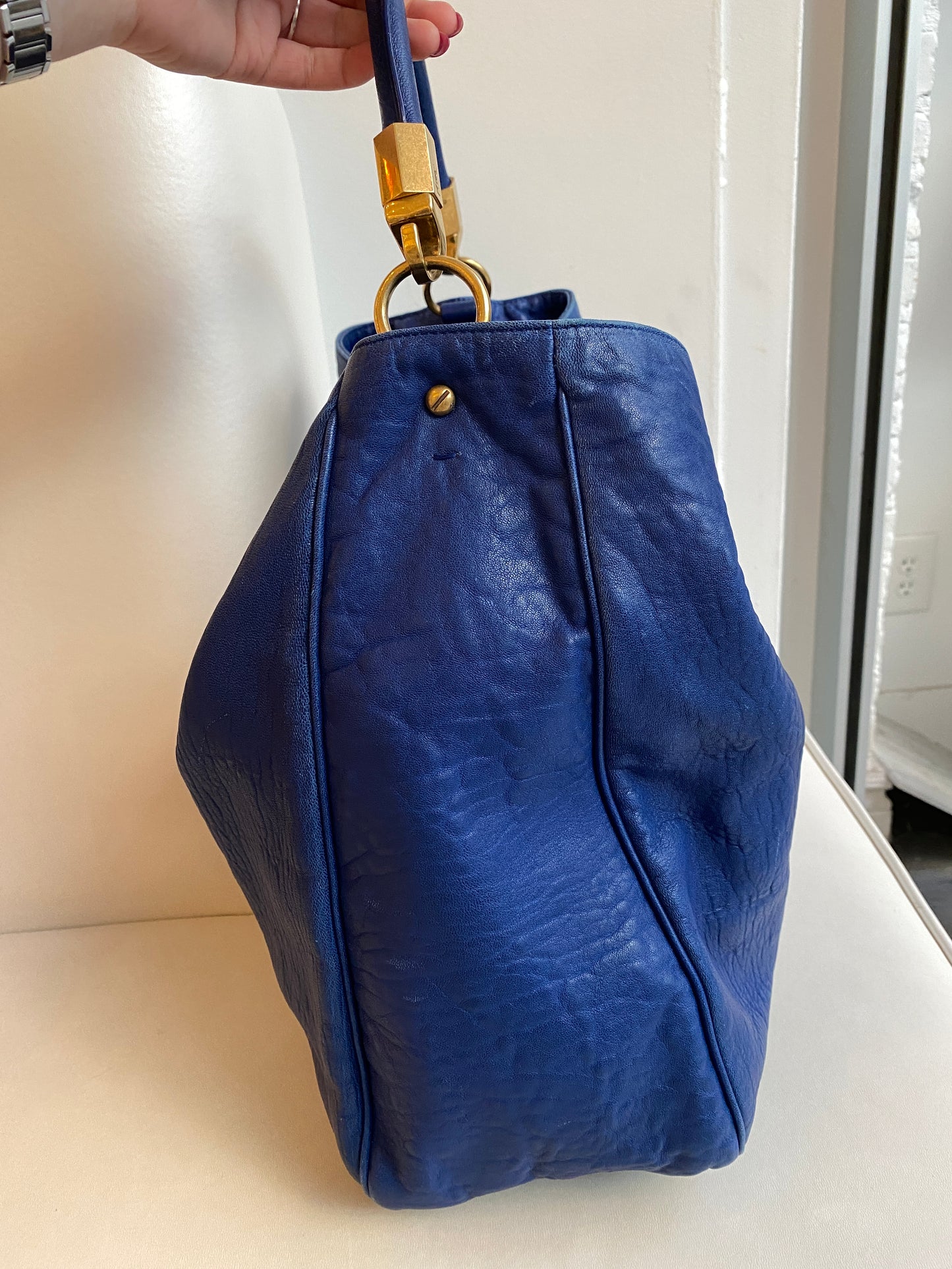 Saint Laurent Blue Shoulder Bag