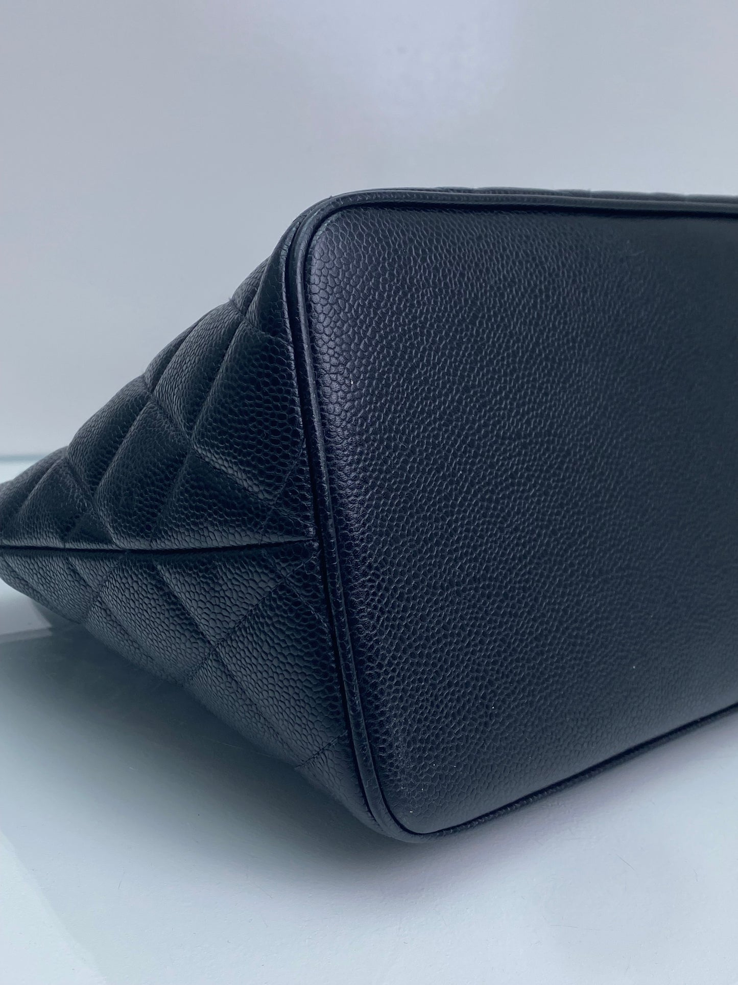 Chanel Medallion Black Caviar Medium Tote SHW
