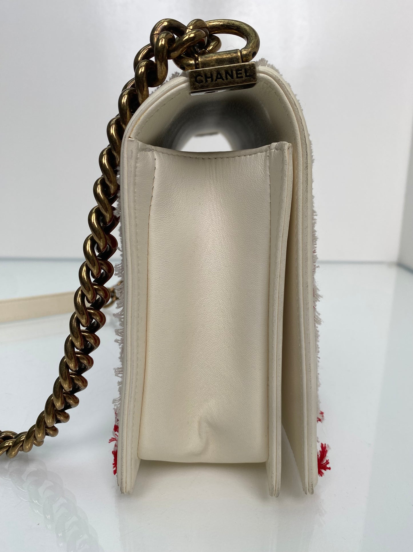 Chanel Red, White, & Blue 2017 Cuba Boy Bag GHW
